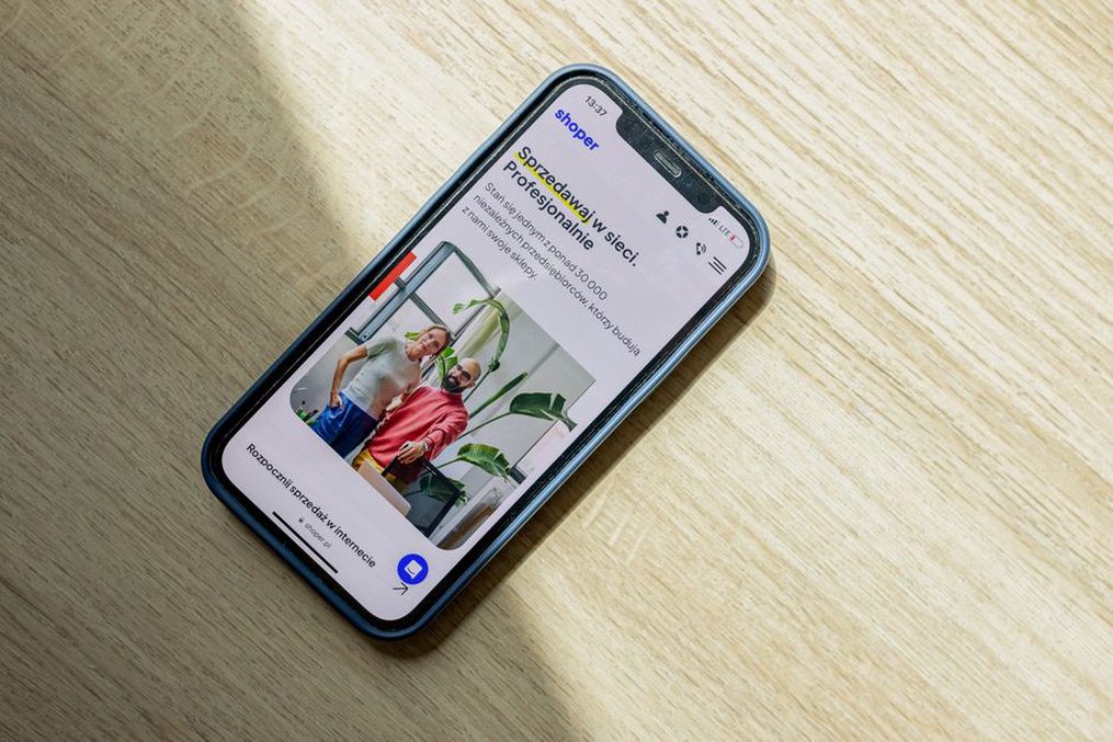Exemple de site web responsive sur mobile